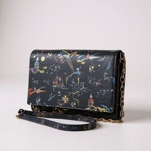 TORY BURCH Navy Daydreamer Convertible Chain Wallet/Bag